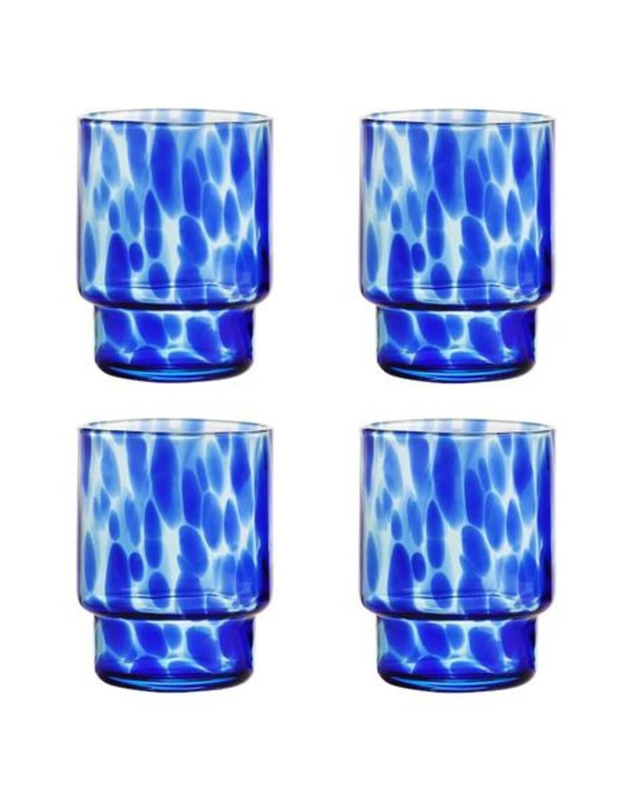 &klevering Set of Two Blue Tortoise Tumblers