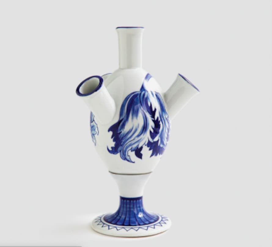&klevering Porcelain Blue And White Tulip Vase