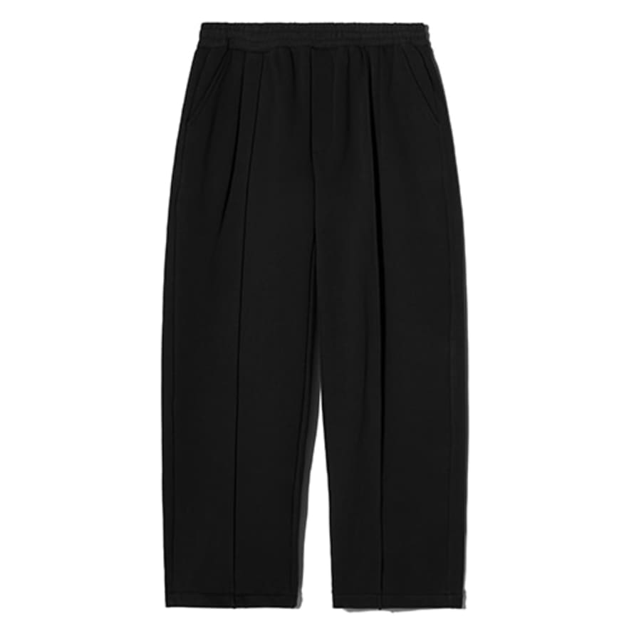 Partimento Wide Sweat Pants in Black