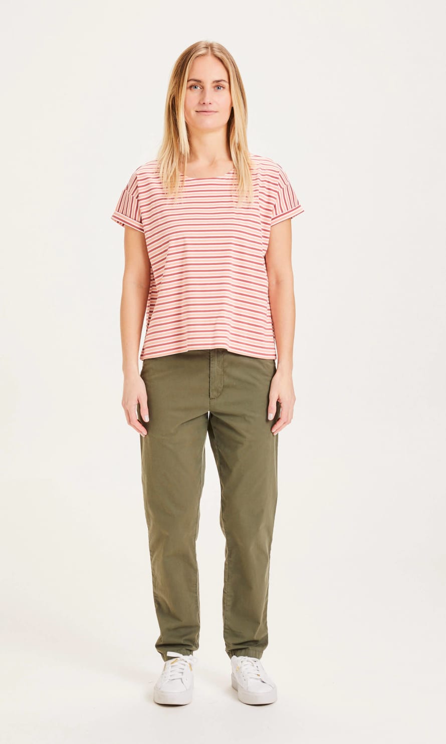 Knowledge Cotton Apparel  700001 Willow Slim Chino Forrest Night
