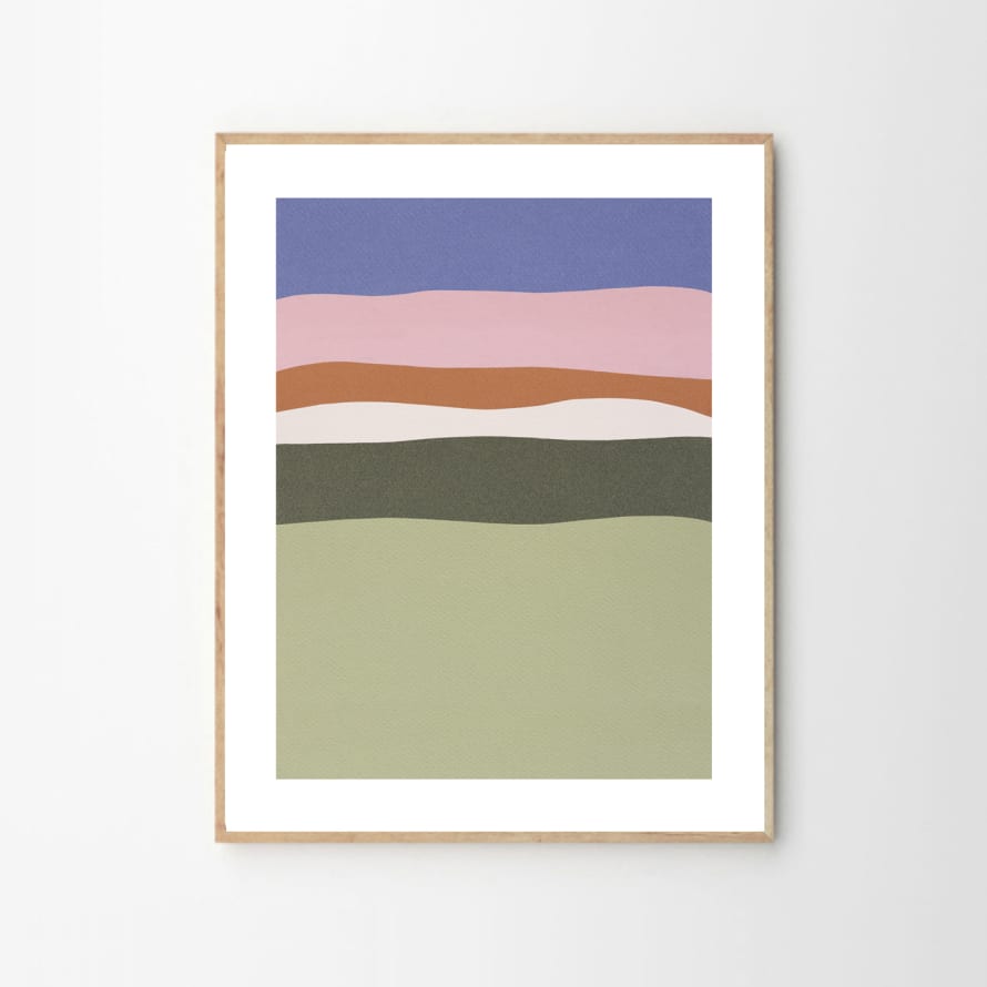 Blu Art Landscapes Collage - Art Print - Gotland III