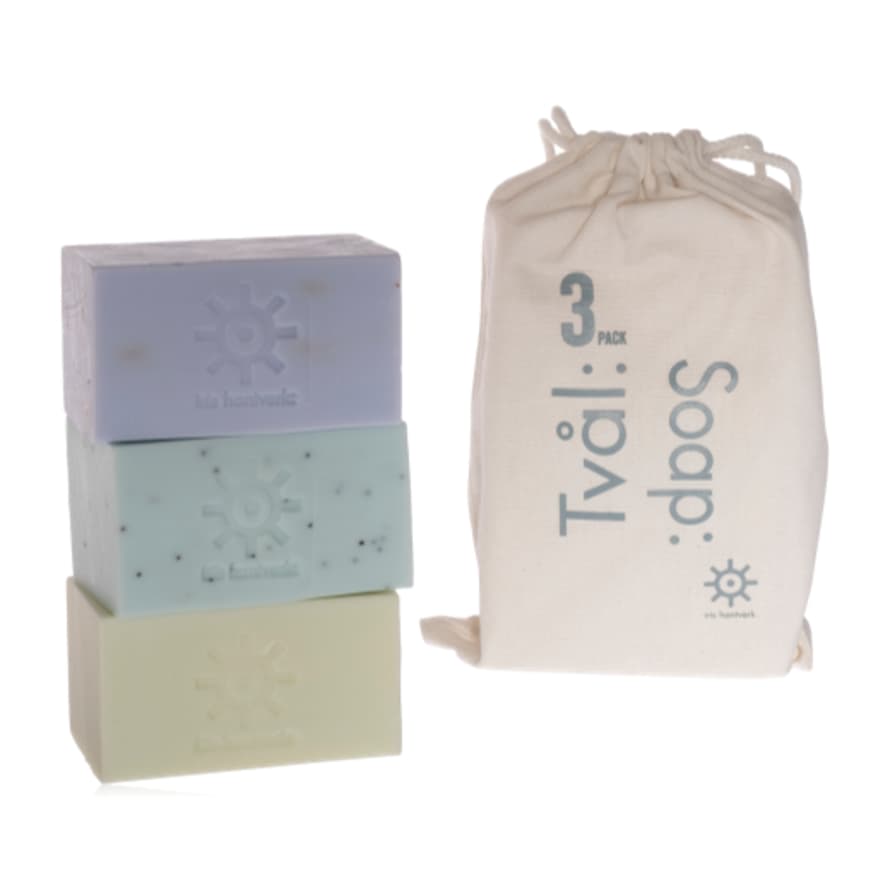 Iris Hantverk Soap 3 Pack Lemongrass, Poppy, Lavender