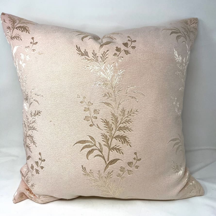 Pale & Interesting Vintage Pink Fern Cushion Cover