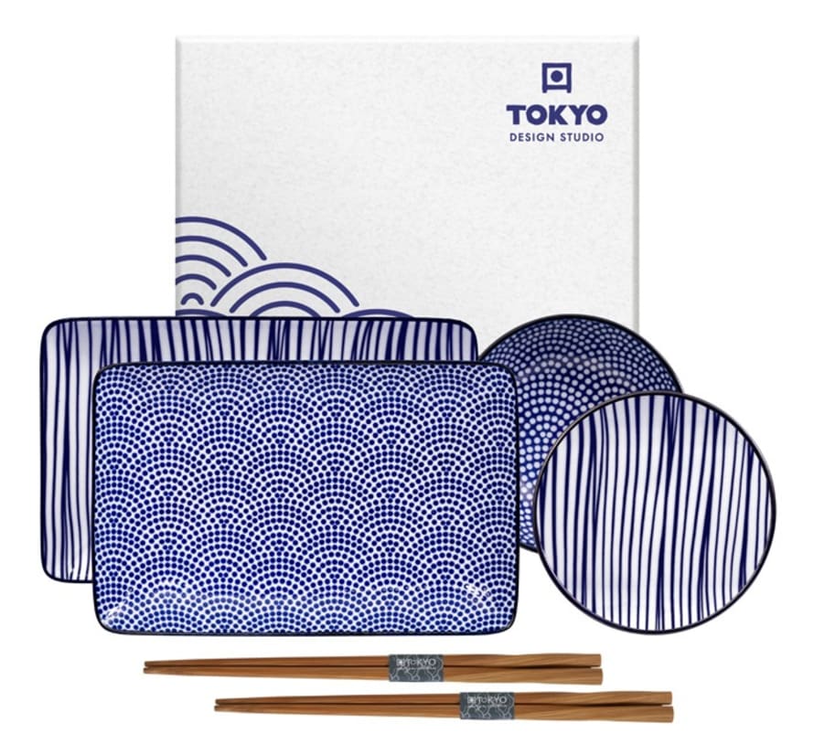 Tokyo Design Studio Sushi Set Nippon Blue - Gift Box