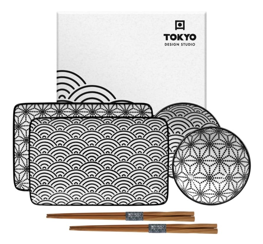 Tokyo Design Studio Sushi Set Nippon Black - Gift Box