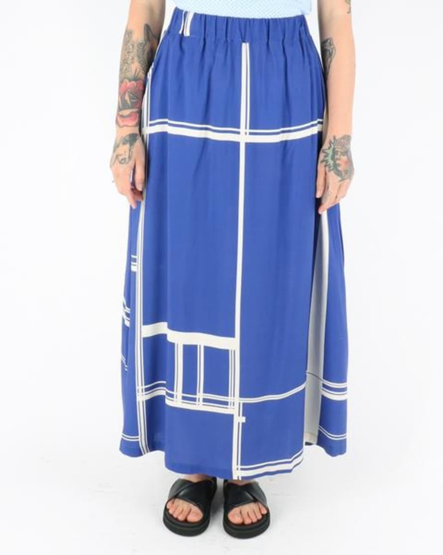 Libertine-Libertine Box Skirt Limouges Blue