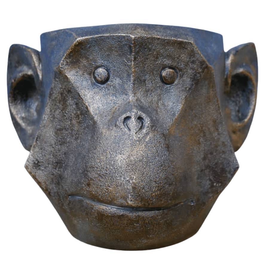 &Quirky Cheeky Monkey Head Planter