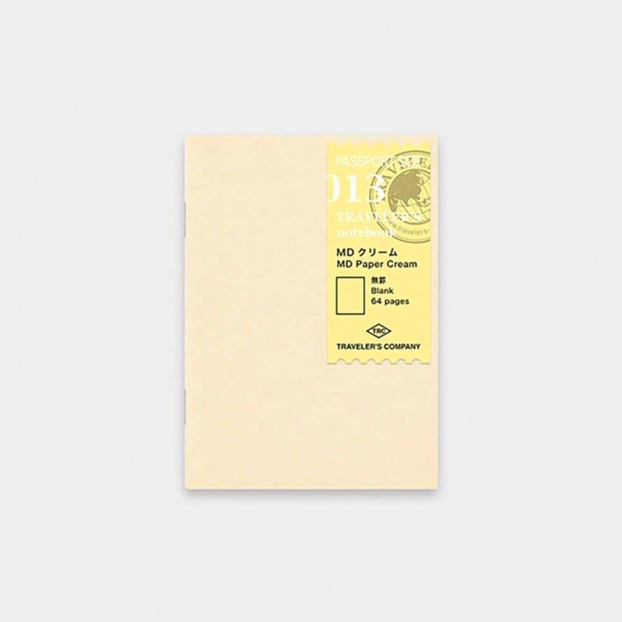 Traveler's Company Notebook Refill 013 Paper Cream Passport Size