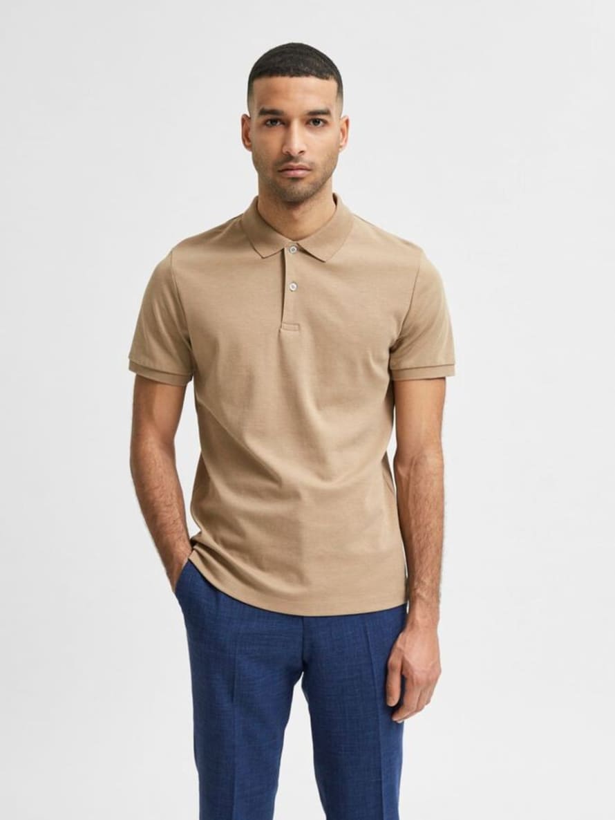 Selected Homme Selected Polo Beige