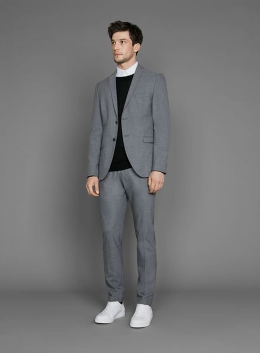 Selected Homme Selected Veste Costume Gris Clair Slim Fit