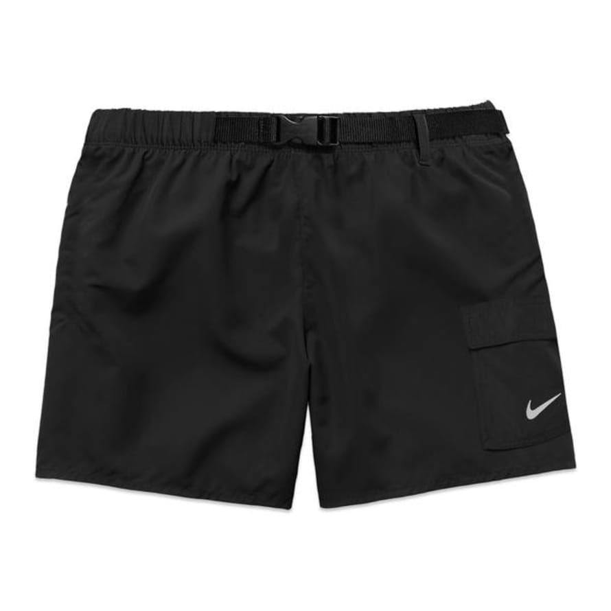 Nike Belted Packable Swim Shorts Black