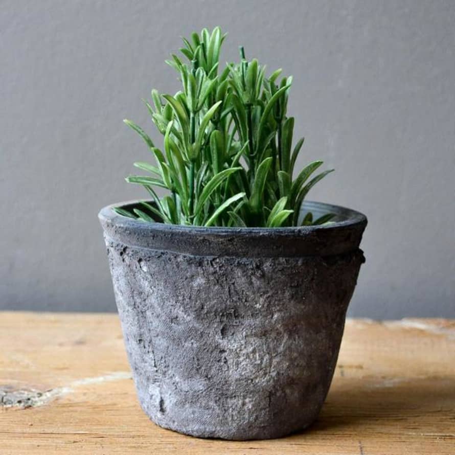 livs Terracotta Pot Aged Grey