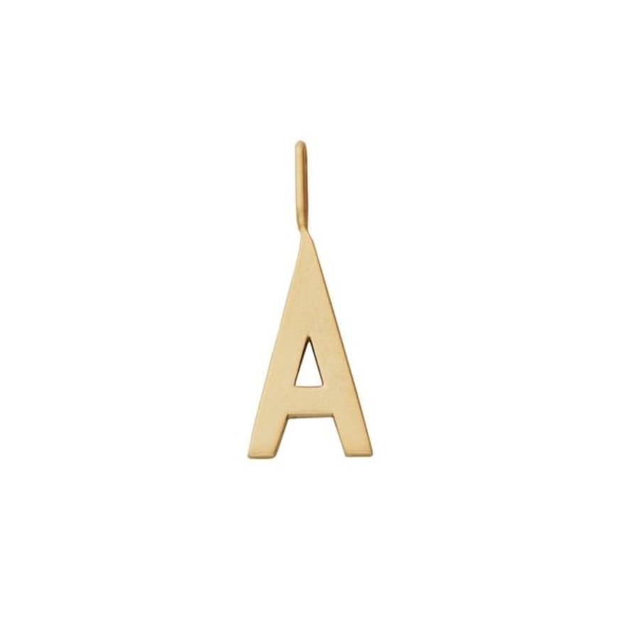 Design Letter Anhanger 16 Mm A Z Gold Matt