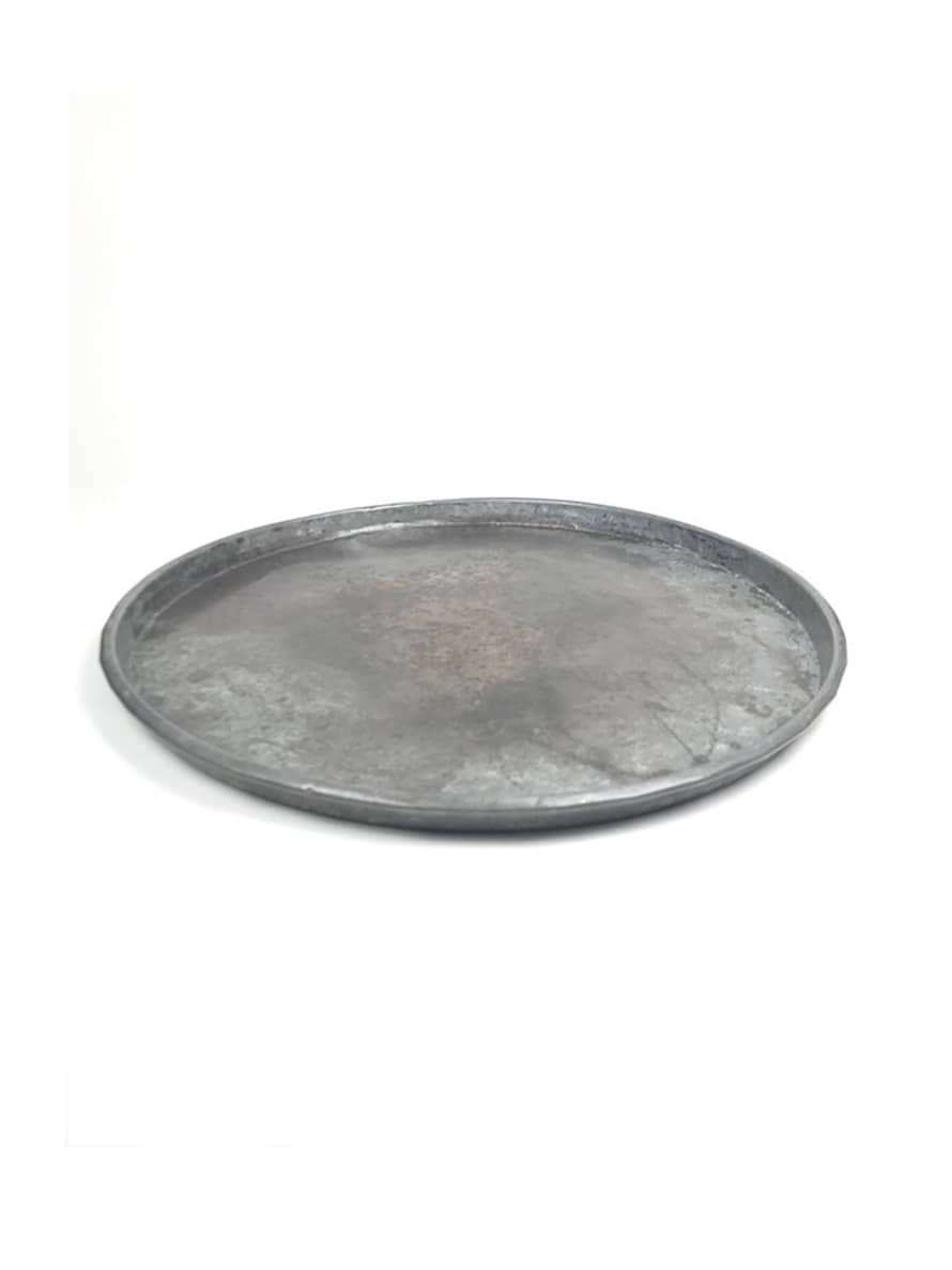 Mr Matthew Small Iron Tray In Antique Metal