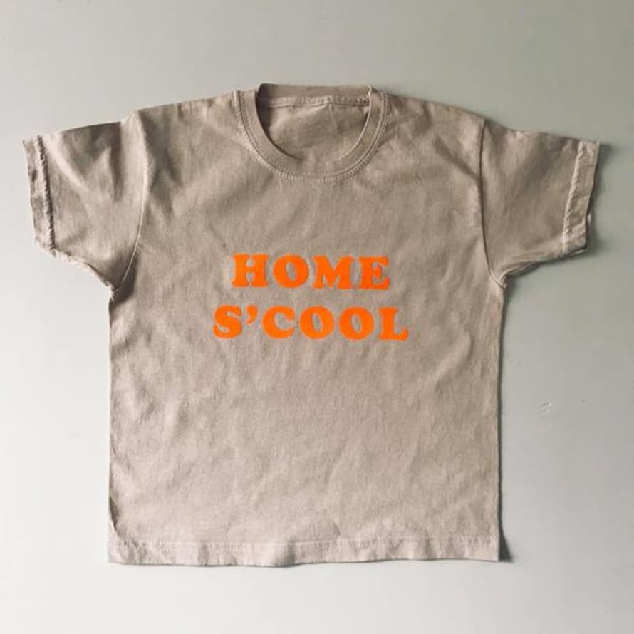 ANNUAL STORE Sample Sale Home Scool T Shirt Sand Tangerine