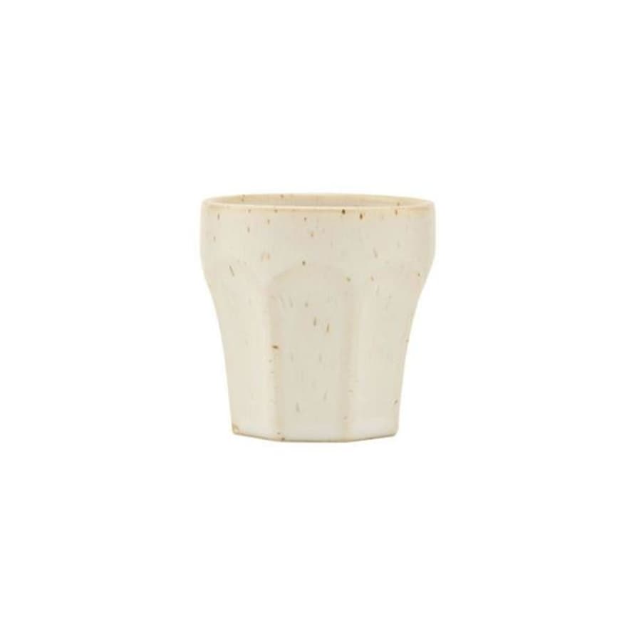 House Doctor Berica Stoneware Espresso Cup | Oatmeal