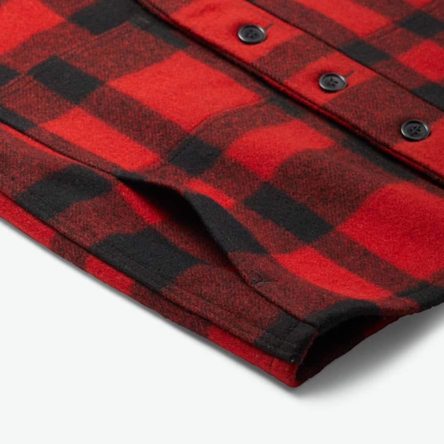 Trouva: Mackinaw Wool Vest Red Black Mens