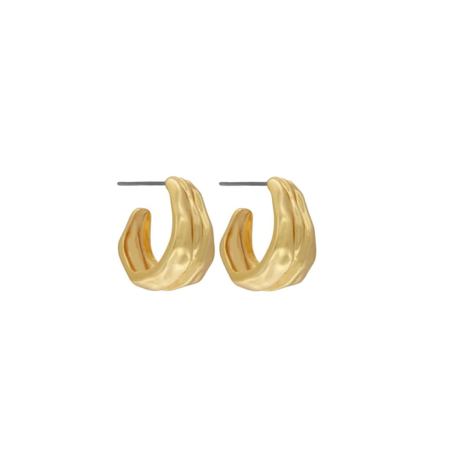 Dansk Smykkekunst Audrey Simple Hoop Earrings - Gold Plating 