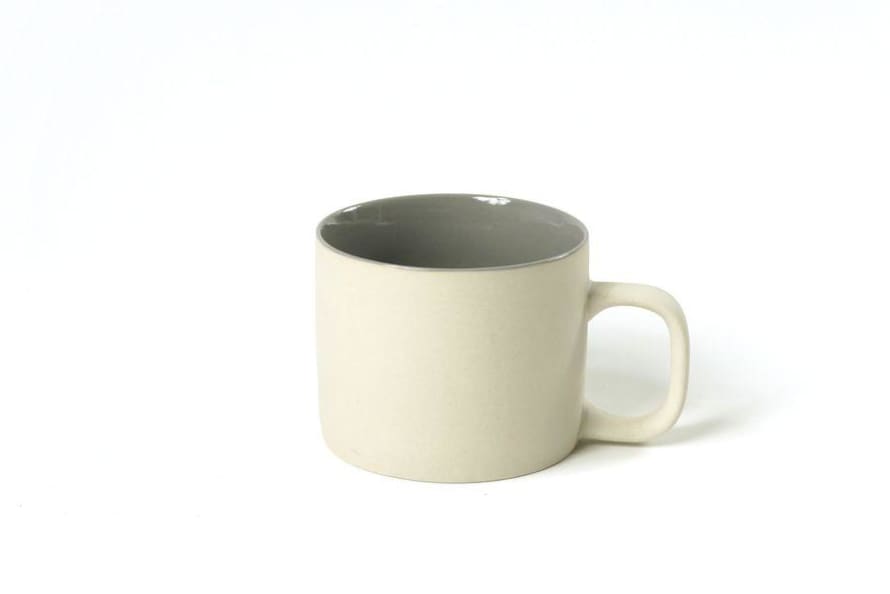 Kinta Ivory Mug with Grey Glazed Inside in Medium 200ml