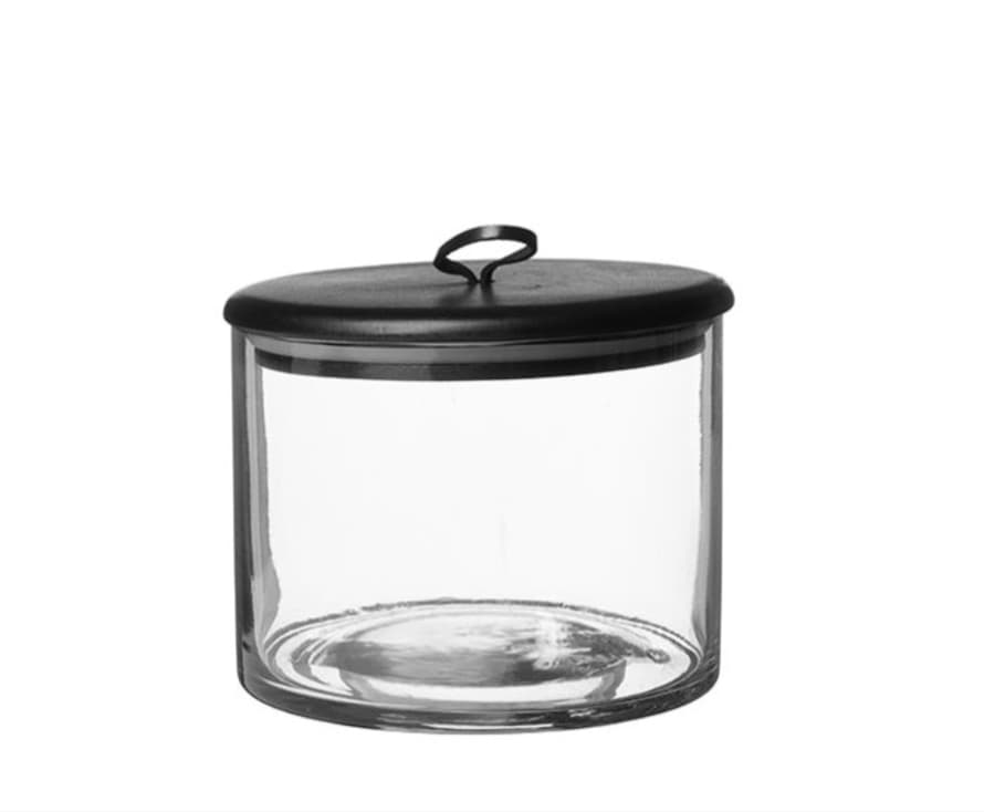 Wikholm Form Large Black and Clear Kuta Jar 