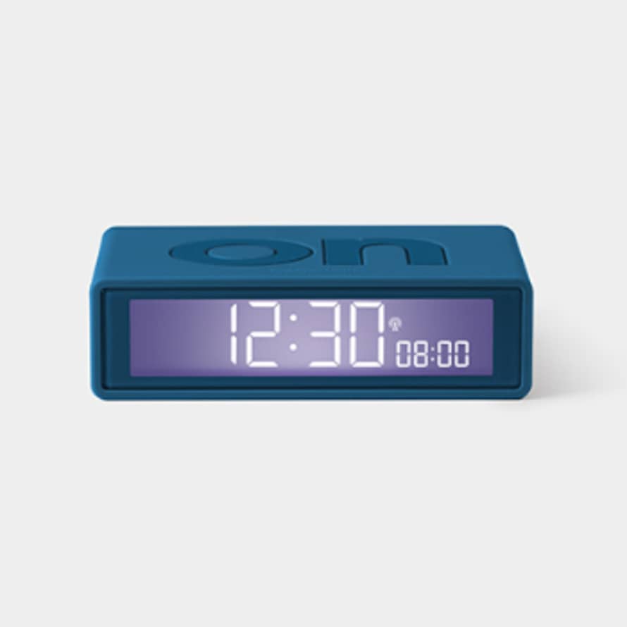 Lexon Design Blue Green Flip + Alarm Clock