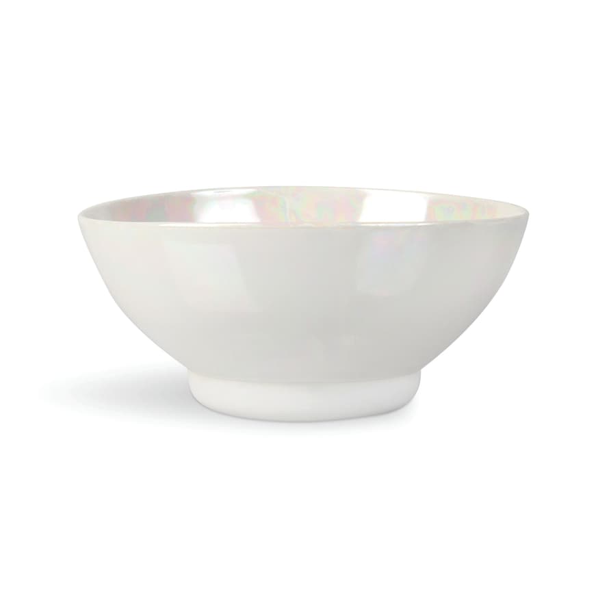 &klevering Sai Porcelain Salad Bowl in Pearl 0.8 L