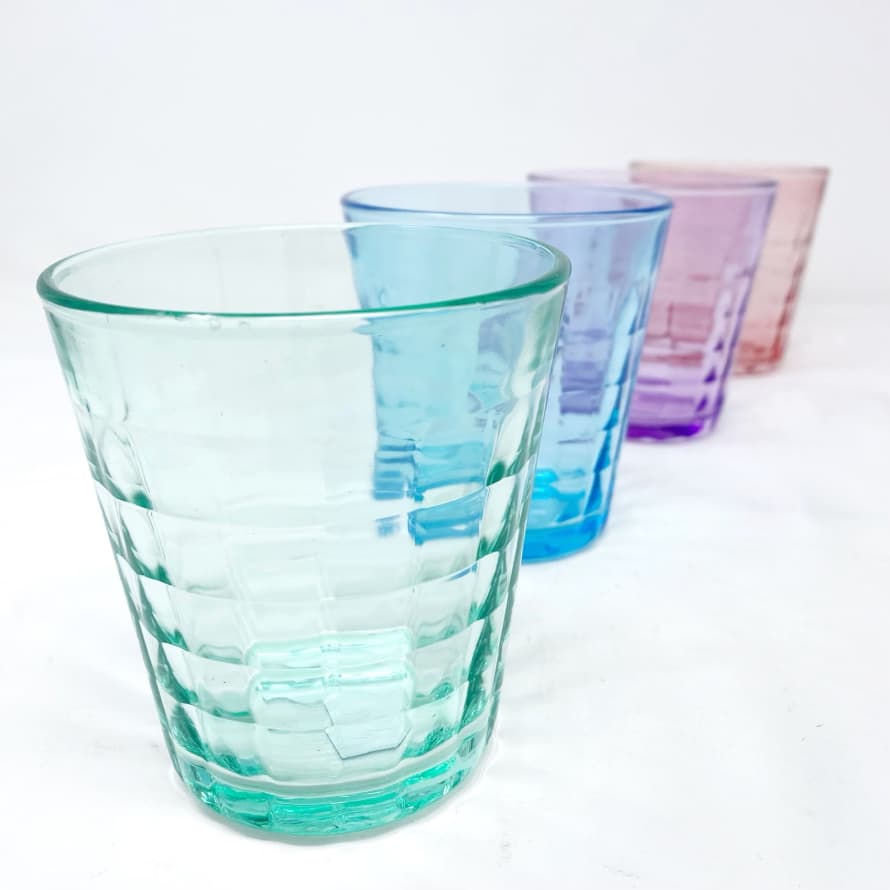 Duralex Set of 4 Prisme Coloured Glasses