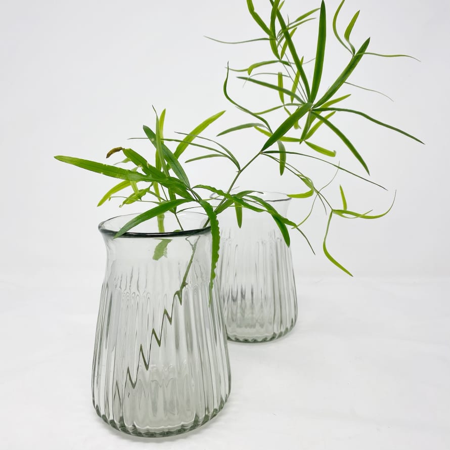Grand Illusions Set of 2 Artisan Glass Vases