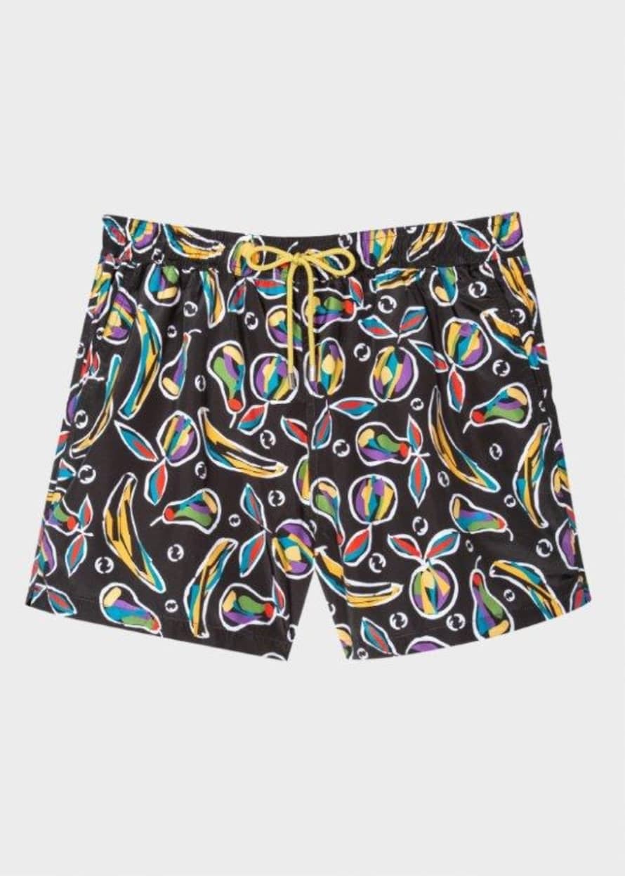 Paul Smith Black Fruit Print Swim Shorts