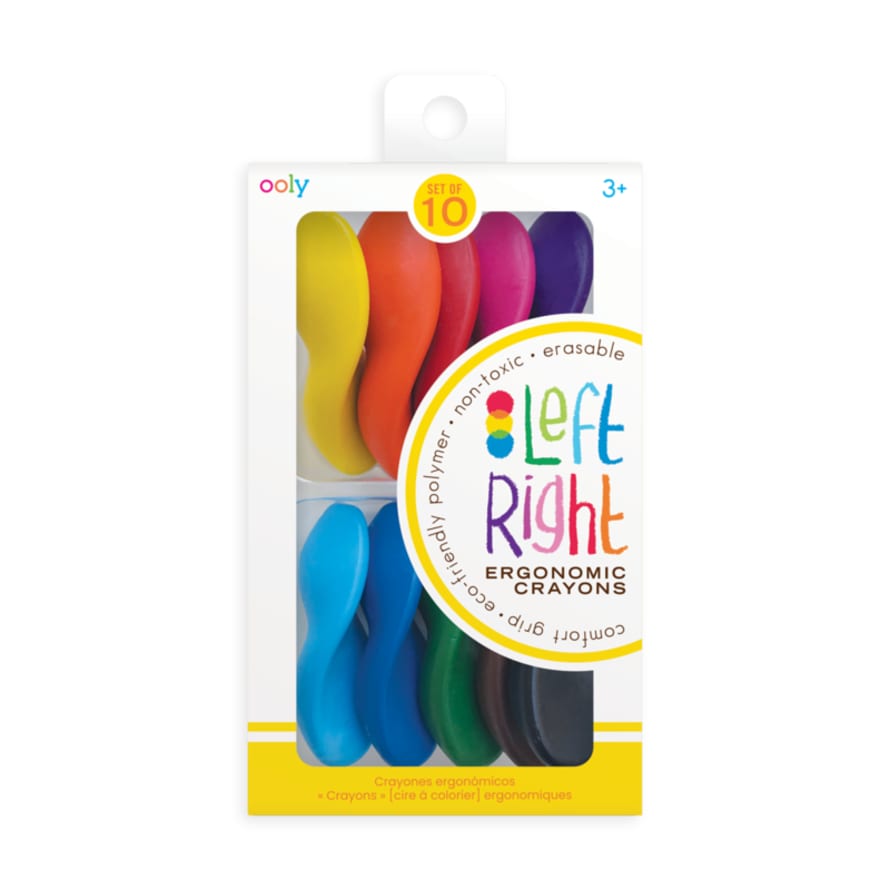 Ooly Left Right Crayons Set Of 10
