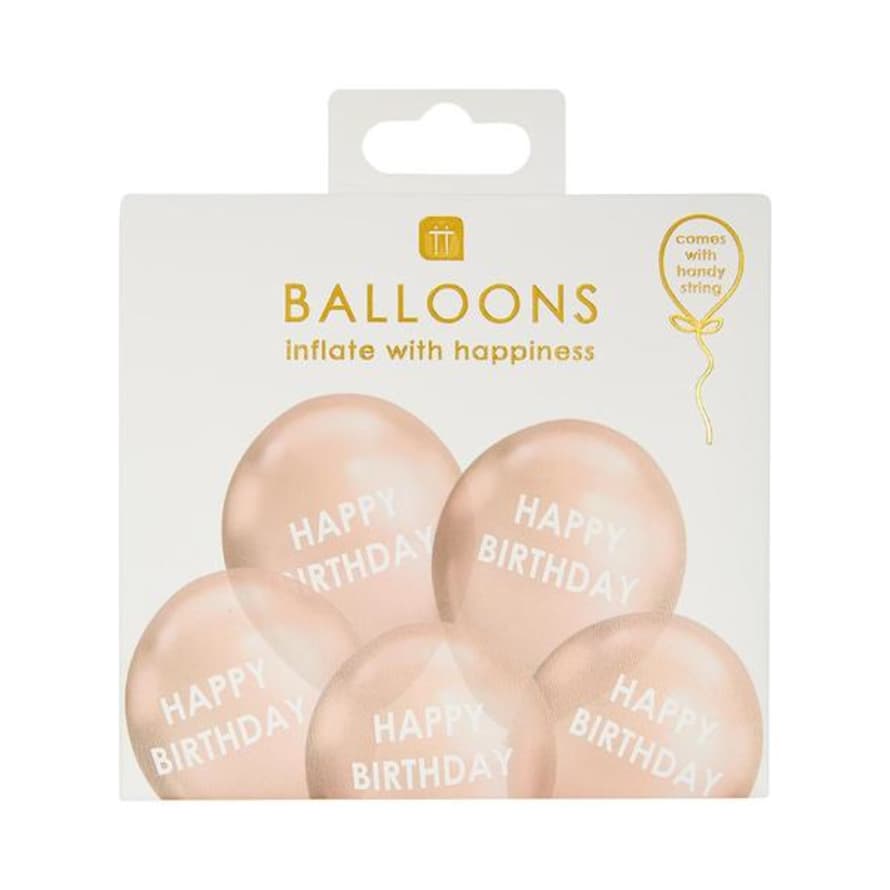 Talking Tables 5 Balloons Birthday Rose Gold