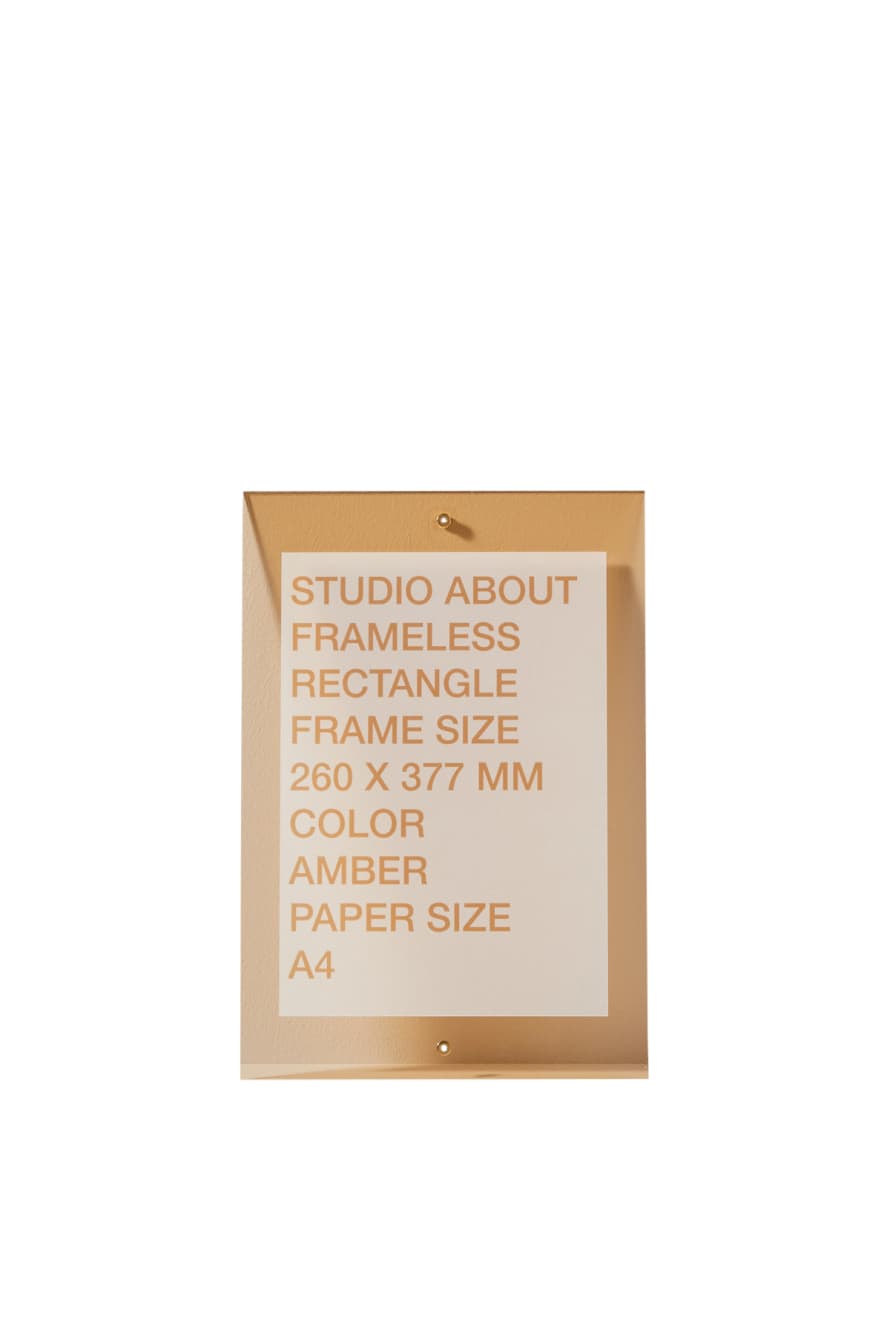 Studio About Frameless Frame A4 Amber