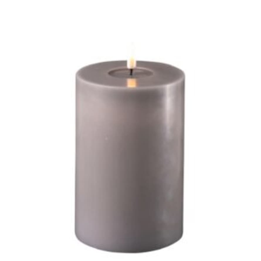 deluxe home art 10 x 15cm Grey Battery Operated LED Candle