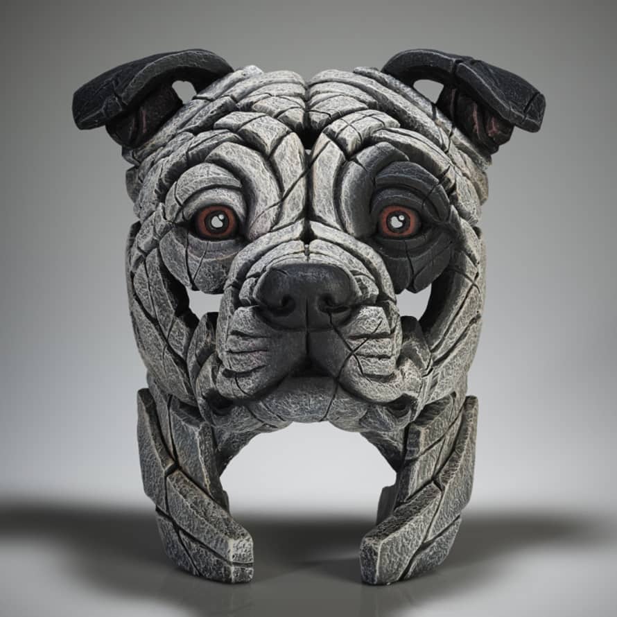 Edge Patch Staffordshire Bull Terrier Sculpture By Matt Buckley