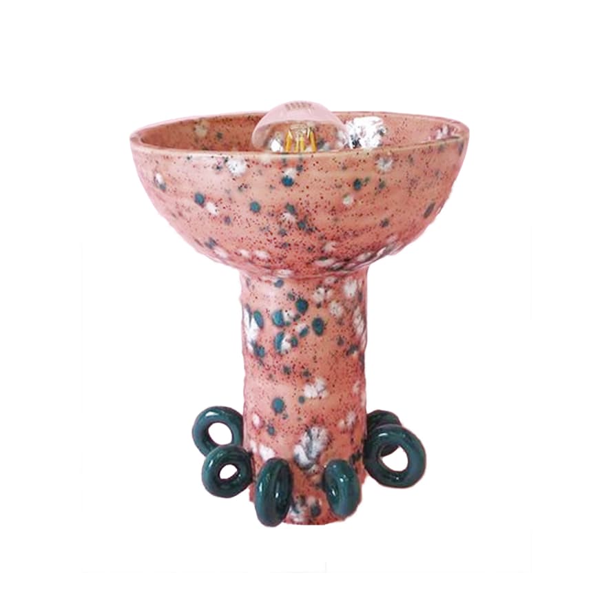 Arianna De Luca Sugo Pink Handmade Ceramic Table Lamp