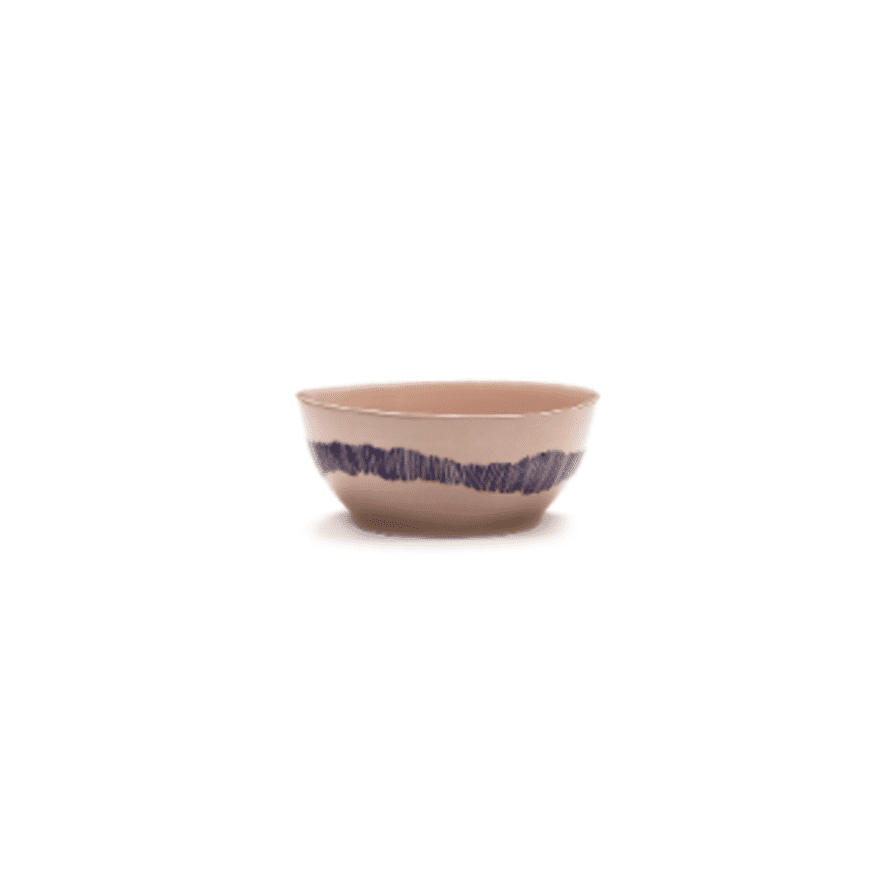 Serax Bowl S 16 cm Delicious Pink Swirl-Stripes Blue Feast Ottolenghi