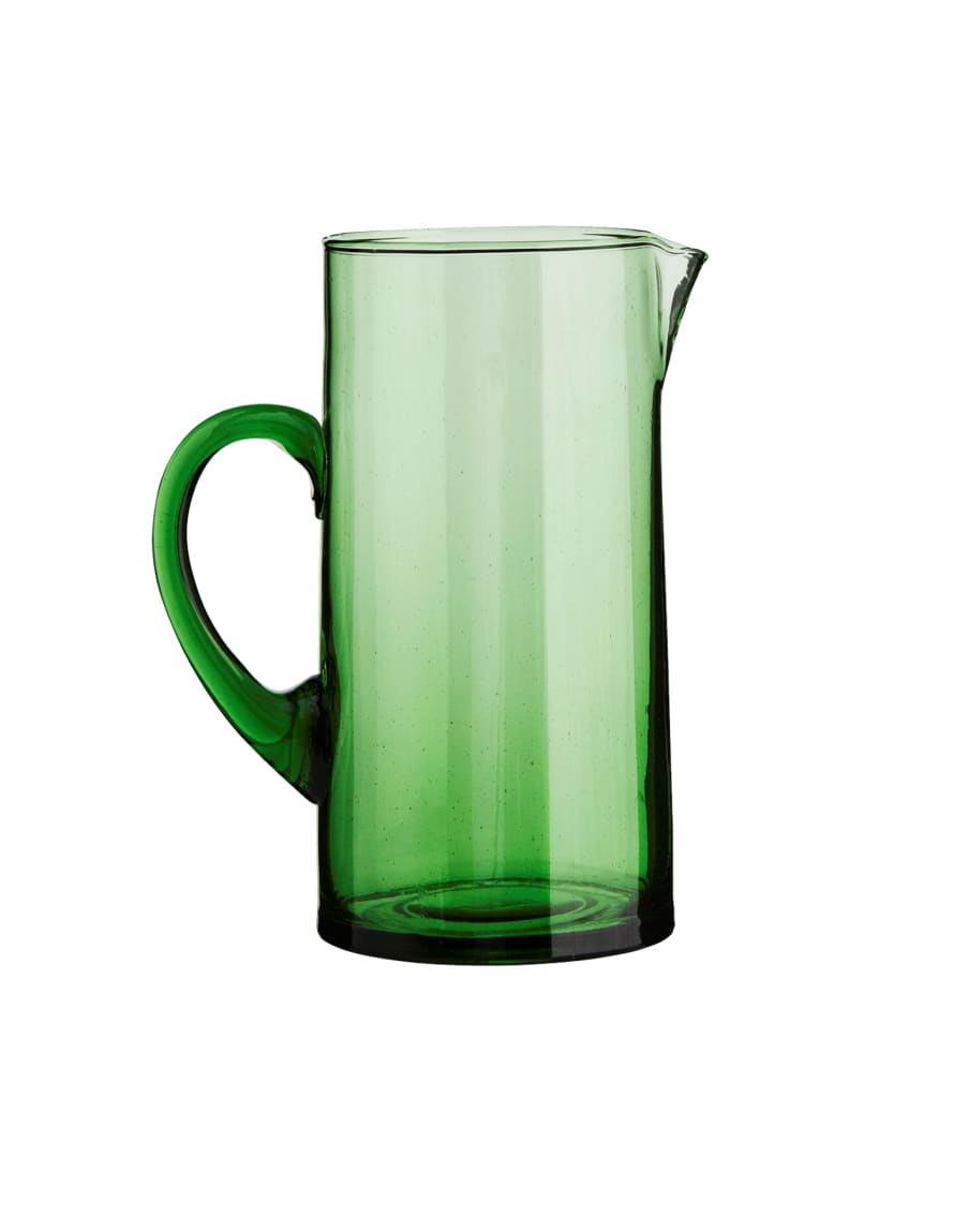 Le verre Beldi Green Tall Recycled Moroccan Beldi Jug