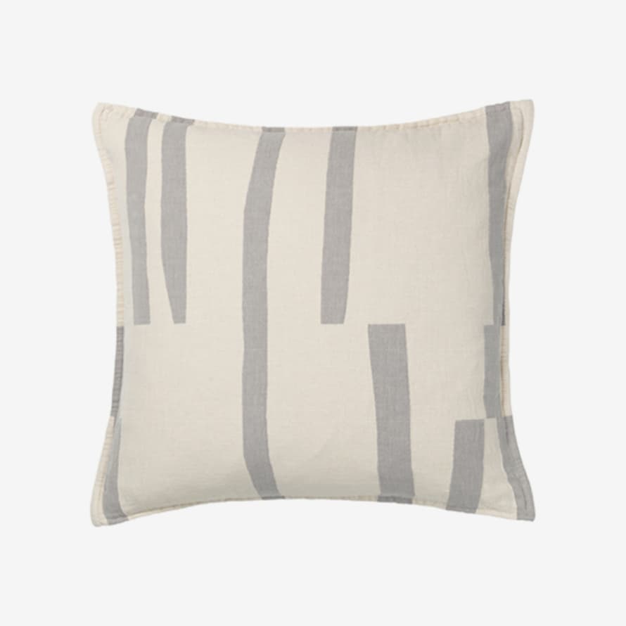 Elvang Lyme Grass Cushion Cover 50x50 Organic Cotton Grey
