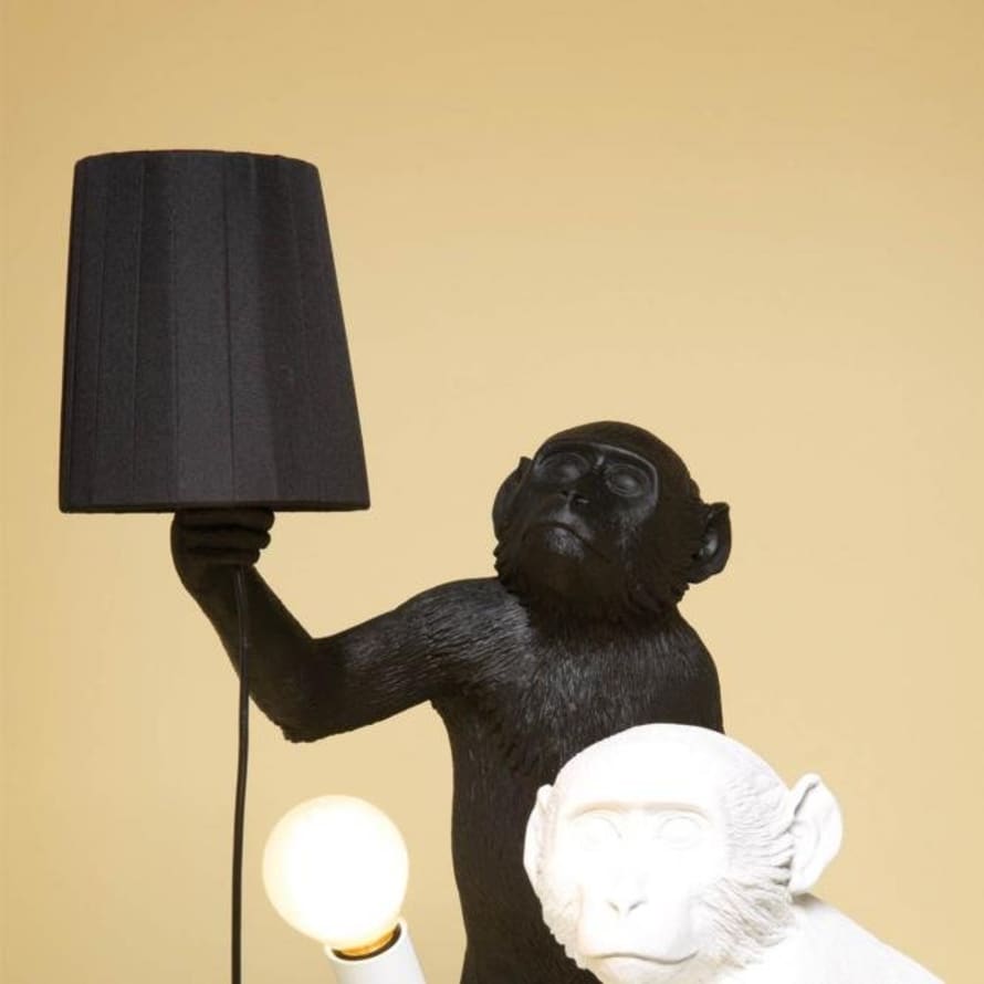 Seletti Lampenschirm Fur Lampe Primate Lighting Schwarz Von Seletti