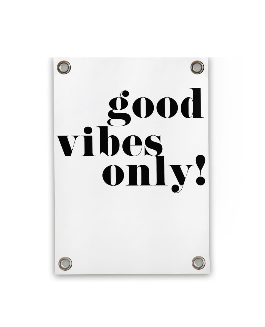Villa Madelief 50x70cm Good Vibes Only Garden Poster