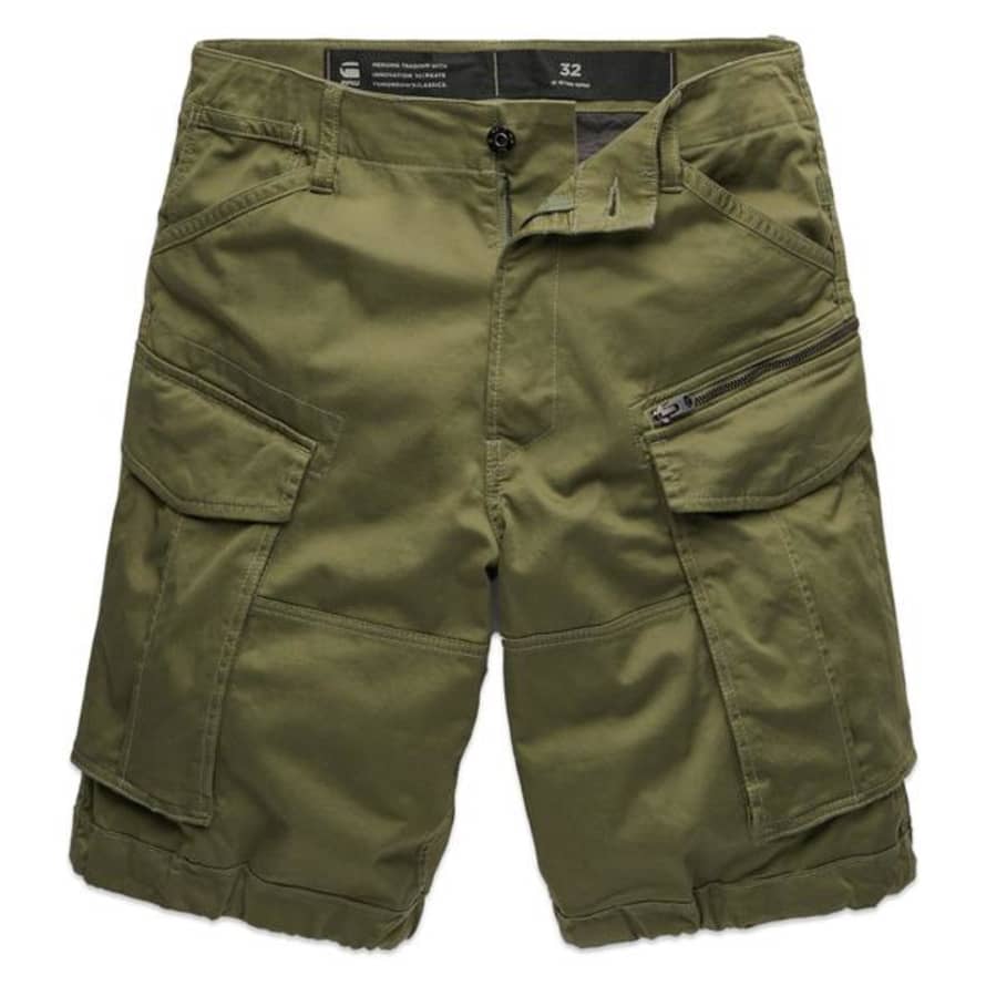 G-Star Raw Rovic Zip Relaxed Cargo Shorts Sage