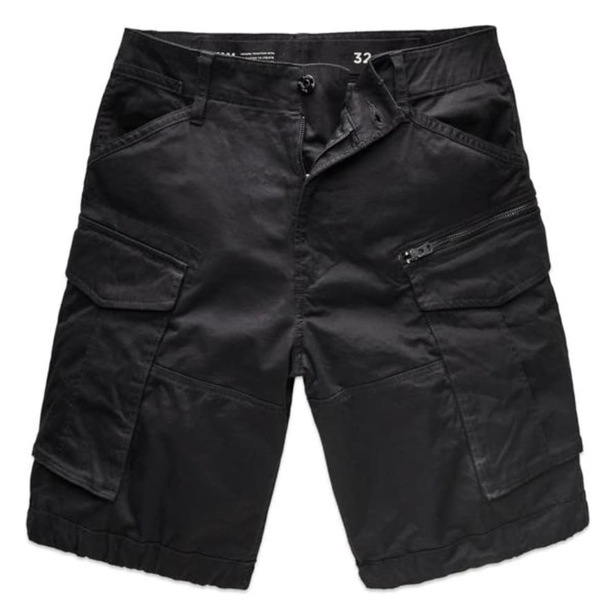 G-Star Raw Rovic Zip Relaxed Cargo Shorts Black