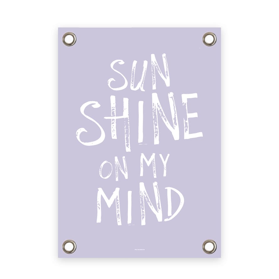 Villa Madelief 50 x 70cm Purple White Sunshine On My Mind Garden Poster