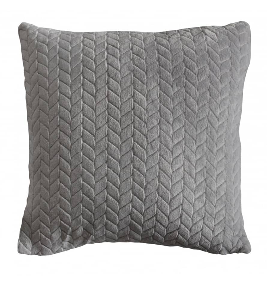 Grace and Grey Textured Elegance Cushion