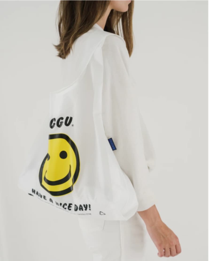 Baggu Standard Reusable Bag Reusable nylon shopping bag Thank You Happy - Trouva