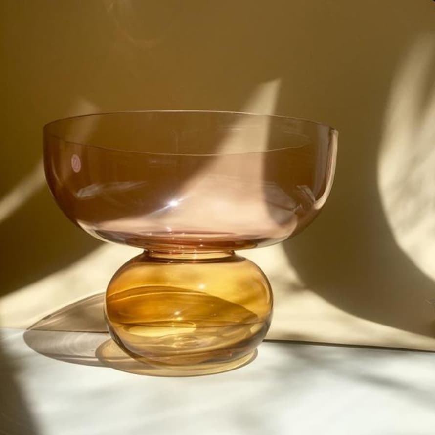 Hubsch Glas Vase Rosa Bernstein Von Interior