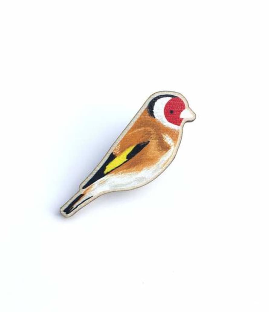 Tom Hardwick Goldfinch Wooden Pin