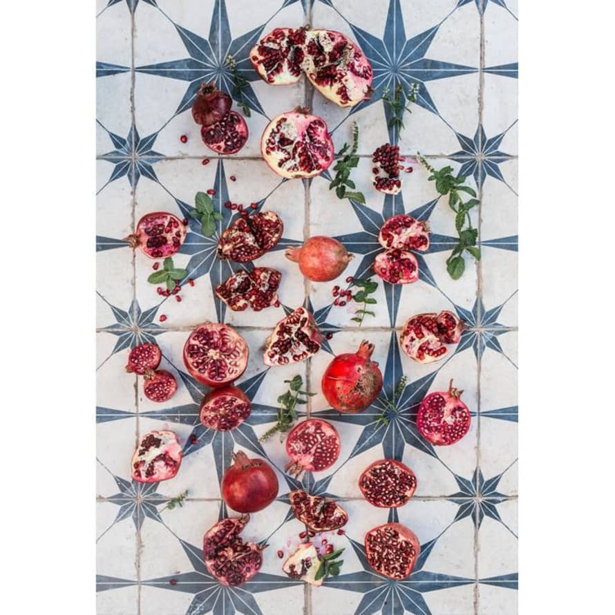 botanicalboysuk Tablecloth Pomegranite Mint