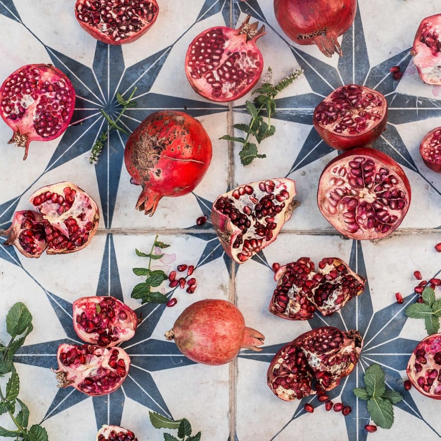 botanicalboysuk Pomegranate Mint Napkins