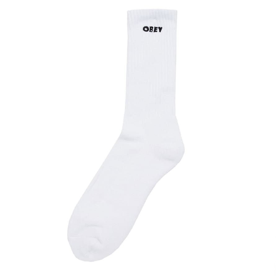 OBEY Bold Socks White